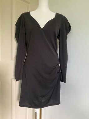 Broad shoulder mini dress
